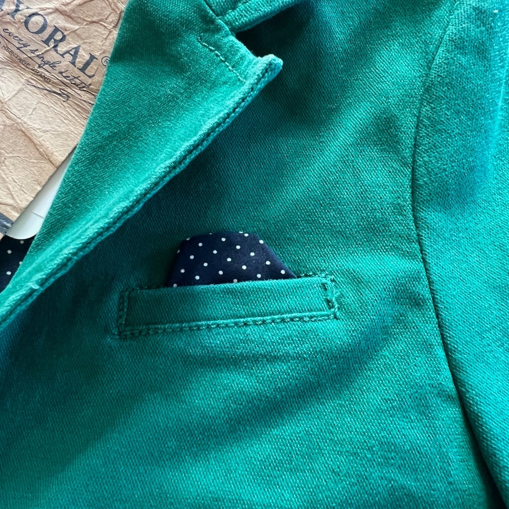New Boys Mayoral Green Sport coat Blazer - Picture 5 of 8